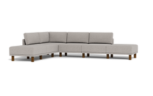 Load image into Gallery viewer, Luna - Sectional - Dream Grey - High Arms - Tall Legs

