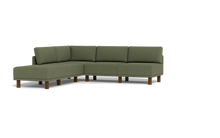 Load image into Gallery viewer, Luna - Sectional - Moss Green - High Arms - Tall Legs
