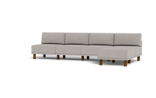Load image into Gallery viewer, Luna - Sofa - Dream Grey - High Arms - Tall Legs
