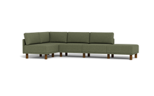 Load image into Gallery viewer, Luna - Sectional - Moss Green - High Arms - Tall Legs
