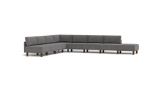 Load image into Gallery viewer, Luna - Sectional - Storm Grey - High Arms - Tall Legs
