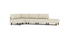 Load image into Gallery viewer, Luna - Sectional - Sunset Beige - High Arms - Tall Legs
