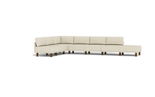 Load image into Gallery viewer, Luna - Sectional - Sunset Beige - High Arms - Tall Legs
