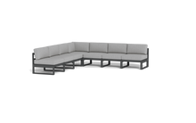 Load image into Gallery viewer, Mistral - Sectional - Pebble - Block - Silver Shade
