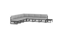 Load image into Gallery viewer, Mistral - Sectional - Pebble - Block - Silver Shade
