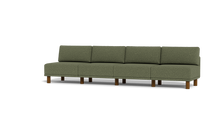 Load image into Gallery viewer, Luna - Sofa - Moss Green - High Arms - Tall Legs
