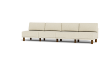 Load image into Gallery viewer, Luna - Sofa - Sunset Beige - High Arms - Tall Legs
