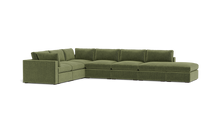 Load image into Gallery viewer, Ciello XL - Sectional - Cypress Green - Regular Arms
