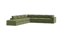 Load image into Gallery viewer, Ciello XL - Sectional - Cypress Green - Regular Arms
