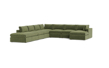 Load image into Gallery viewer, Ciello XL - Sectional - Cypress Green - Regular Arms
