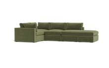 Load image into Gallery viewer, Ciello XL - Sectional - Cypress Green - Regular Arms
