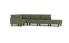 Load image into Gallery viewer, Luna - Sectional - Moss Green - High Arms - Tall Legs
