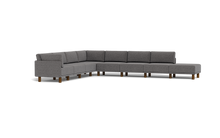 Load image into Gallery viewer, Luna - Sectional - Storm Grey - High Arms - Tall Legs
