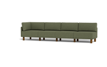 Load image into Gallery viewer, Luna - Sofa - Moss Green - High Arms - Tall Legs
