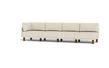Load image into Gallery viewer, Luna - Sofa - Sunset Beige - High Arms - Tall Legs

