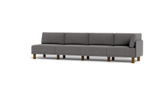 Load image into Gallery viewer, Luna - Sofa - Storm Grey - High Arms - Tall Legs
