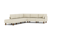 Load image into Gallery viewer, Luna - Sectional - Sunset Beige - High Arms - Tall Legs
