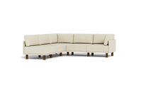Load image into Gallery viewer, Luna - Sectional - Sunset Beige - High Arms - Tall Legs
