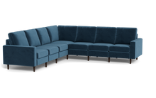 Load image into Gallery viewer, Altus - Sectional - Sapphire - Square Arms
