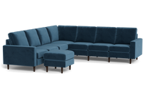 Load image into Gallery viewer, Altus - Sectional - Sapphire - Square Arms
