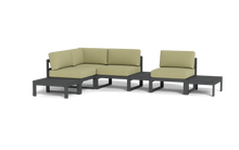 Load image into Gallery viewer, Mistral - Sectional - Pebble - Block - Fern
