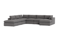 Load image into Gallery viewer, Ciello XL - Sectional - Storm Grey - Regular Arms
