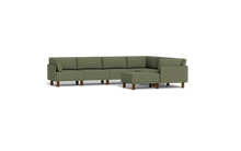 Load image into Gallery viewer, Luna - Sectional - Moss Green - High Arms - Tall Legs
