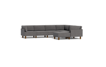 Load image into Gallery viewer, Luna - Sectional - Storm Grey - High Arms - Tall Legs
