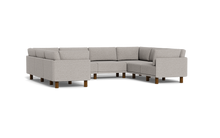 Load image into Gallery viewer, Luna - Sectional - Dream Grey - High Arms - Tall Legs
