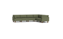 Load image into Gallery viewer, Luna - Sectional - Moss Green - High Arms - Tall Legs
