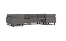 Load image into Gallery viewer, Luna - Sectional - Storm Grey - High Arms - Tall Legs
