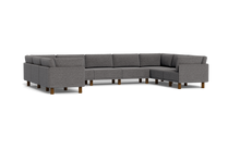 Load image into Gallery viewer, Luna - Sectional - Storm Grey - High Arms - Tall Legs
