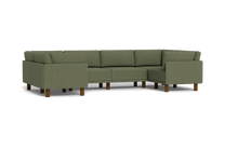 Load image into Gallery viewer, Luna - Sectional - Moss Green - High Arms - Tall Legs
