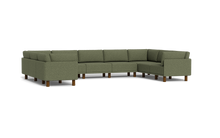 Load image into Gallery viewer, Luna - Sectional - Moss Green - High Arms - Tall Legs
