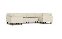 Load image into Gallery viewer, Luna - Sectional - Sunset Beige - High Arms - Tall Legs
