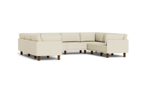 Load image into Gallery viewer, Luna - Sectional - Sunset Beige - High Arms - Tall Legs
