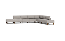 Load image into Gallery viewer, Luna - Sectional - Dream Grey - High Arms - Tall Legs
