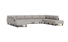 Load image into Gallery viewer, Luna - Sectional - Dream Grey - High Arms - Tall Legs

