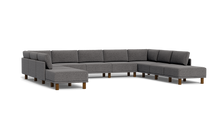 Load image into Gallery viewer, Luna - Sectional - Storm Grey - High Arms - Tall Legs

