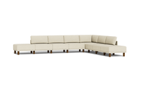 Load image into Gallery viewer, Luna - Sectional - Sunset Beige - High Arms - Tall Legs
