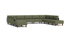 Load image into Gallery viewer, Luna - Sectional - Moss Green - High Arms - Tall Legs

