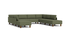 Load image into Gallery viewer, Luna - Sectional - Moss Green - High Arms - Tall Legs

