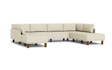 Load image into Gallery viewer, Luna - Sectional - Sunset Beige - High Arms - Tall Legs
