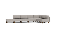 Load image into Gallery viewer, Luna - Sectional - Dream Grey - High Arms - Tall Legs
