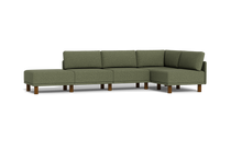 Load image into Gallery viewer, Luna - Sectional - Moss Green - High Arms - Tall Legs
