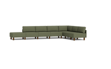 Load image into Gallery viewer, Luna - Sectional - Moss Green - High Arms - Tall Legs
