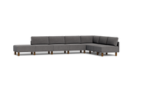 Load image into Gallery viewer, Luna - Sectional - Storm Grey - High Arms - Tall Legs
