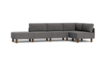 Load image into Gallery viewer, Luna - Sectional - Storm Grey - High Arms - Tall Legs
