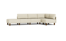 Load image into Gallery viewer, Luna - Sectional - Sunset Beige - High Arms - Tall Legs

