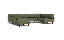 Load image into Gallery viewer, Luna - Sectional - Moss Green - High Arms - Tall Legs
